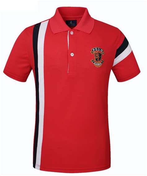 Polo shirt in embroidered jersey 